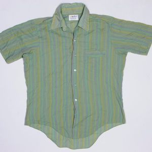 80s Vintage Marlboro Striped Rainbow Shirt